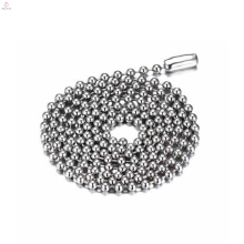 Neue Shiny Edelstahl Metall Silber Hals Halskette Kugelketten